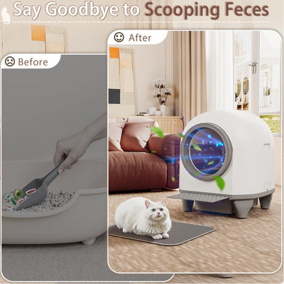Warcat Smart Cat Litter Box – Self-Cleaning & Odor-Free